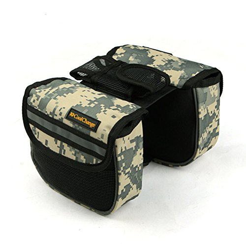 Eforcrazy Cycling Bicycle Pannier Rack Bag Top Frame Front Tube Tool Double Twin Bag Multi-coloured