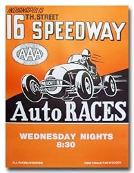 1951 16th Street Speedway Poster Print