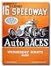 1951 16th Street Speedway Poster Print