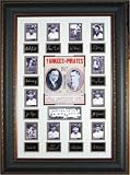 Lou Gehrig unsigned New York Yankees (1927) vs Pittsburgh Pirates Engraved Signature Collection 27x39 Leather Framed