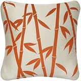 Wabisabi Green Bamboo Forest Eco Throw Pillow Cover