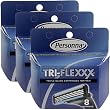 24 Personna Tri-flexxx Cartridges - For all Gillette Sensor and Personna Tri-flexxx Razors (3 X 8 Ct.)