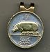 Gorgeous 2-Toned Gold on Silver Irish Pig & Piglets - coin - Golf Ball Marker - Hat Clips