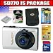 Canon PowerShot SD770IS 10MP Digital Camera with 3x Optical Image Stabilized Zoom (Black) Package 3