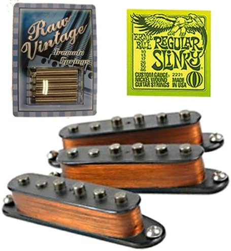 RAW VINTAGE 60's Aged Pickup Set RVTS-1 Tremolo Springs &amp; Ernie Ball Strings