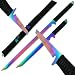 Dual Rainbow Blade Full Tang Ninja Swords W/ Sheath