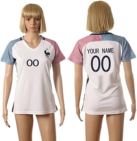 Euro 2016 France Away Soccer Jerseys Women's Custom(Add Any Number And Name)