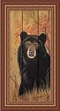IMAGE OF Bear by Penny Wagner Rustic Cabin Lodge Décor 11x19 in Art Print Picture Framed