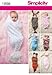 Simplicity 1898 Babies Swaddling Sacks Sewing Pattern, Size A (XXS-XS)