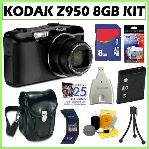 Kodak Z950 EasyShare Z950 12MP Digital Camera + 8GB Deluxe Accessory Kit Kodak Z950 EasyShare Z950 12MP Digital Camera + 8GB Deluxe Accessory Kit