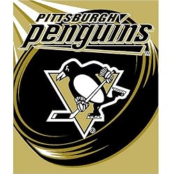 Pittsburgh Penguins Royal Plush Raschel NHL Blanket (700 Series) by Northwest (50"x60")