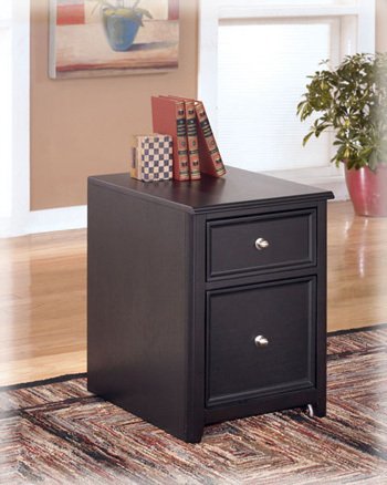 Contemporary Almost Black Carlyle File Cabinet