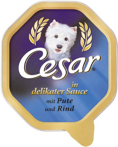 24X Cesar in Sauce mit Pute und Rind 150g