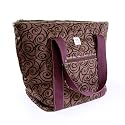 Juss-Luv 'Breeze Bag' - Ladies (insulated) shopping & Tote Bag - purple Flower (size: small)