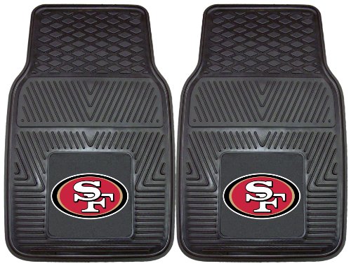 Nifty 8902 NFL-San Francisco 49ers Vinyl Universal Heavy Duty Fan Floor Mat