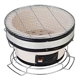 Fire Sense Yakatori Ceramic Round Charcoal Table Grill