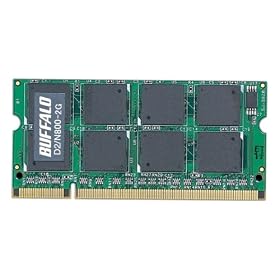 BUFFALO D2/N800���� �@�l����(����)6�N�ۏ� PC2-6400 DDR2 S.O.DIMM 2GB MV-D2/N800-2G
