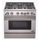 DCS Gas Range 36 Inch Dual Fuel Propane Gas Range By Fisher Paykel - RDT-366