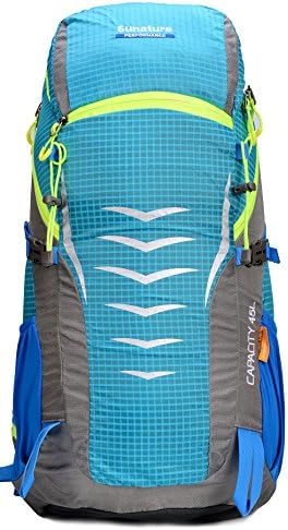 Altpro 45l Internal Frame Backpacks for Women Hiking Daypack Travel Outdoor Packs Waterproof Mountaineering Camping Backpacking Bag (Blue)