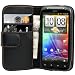 from Leather Cases AIO AIO Black Wallet Leather Case For HTC Sensation + LCD Film