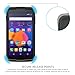 Alcatel Idol 3 ( 4.7 inch ) Case, INNOVAA Smart Grid Defender Armor Case W/ Free Screen Protector & Touch Screen Stylus Pen - Black/Teal