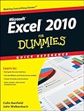 Excel 2010 for dummies quick reference