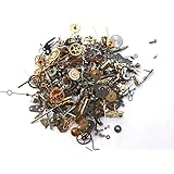 Steampunk Watch Parts - 300 plus pieces of TEENY TINY VINTAGE gears, cogs, wheels, hands, crowns, stems, etc.