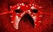 Carneval - Original handmade Venetian mask - Caligola Leather red Erotic Line