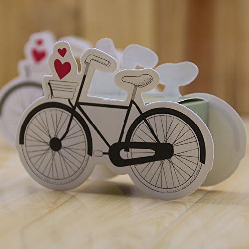 Wedding Candy Boxes, Bicycle Candy Bags Gift Boxes for Wedding Favors and Baby Birthday Party Marriage Decorations (25)