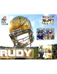 Rudy Ruettiger Notre Dame Autographed Signed Glossy 8 X 10 Photo - COA - Mint Condition