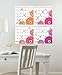 Zinnia 4 Piece Calendar Decal Set