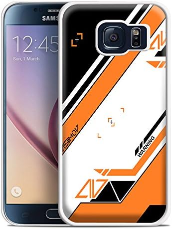 Asiimov Pattern gun counter strike for Samsung Galaxy S6 Edge White case
