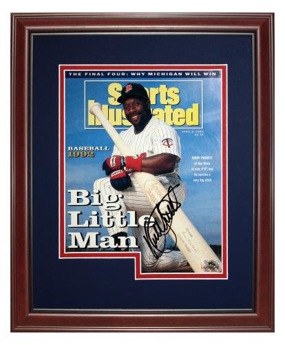 Kirby Puckett Autographed Minnesota Twins (4/6/92) Deluxe Framed Sports Illustrated Magazine - Autographed MLB Magazines
