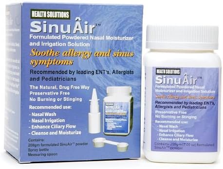 SinuAir Formulated Powdered Nasal Moisturizer and Irrigation Solution-7.5 oz (200 g)