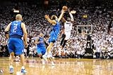 Dallas Mavericks v Miami Heat - Game Two, Miami, FL - JUNE 2: Dwyane Wade and Dirk Nowitzki by Garrett Ellwood, 48x72