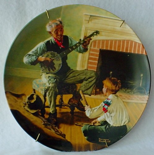 Norman Rockwell Banjo Player Plate