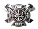 Fire Dept Maltese Cross Belt Buckle