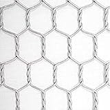 ビニール亀甲金網 (白)　線径番25 線径0.45mm 目合10mm 幅1500mm×長さ25m 【光洋金網】　代引不可
