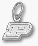 Purdue Boilermakers Motion P 3/16 Charm - Sterling Silver Jewelry