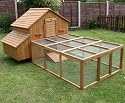Huge 6x4ft Chicken House Poultry Coop Hen Coup& Run 018