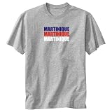 T-Shirt Heather Gray  Triple Color Martinique  Country