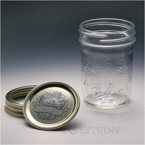 Jarden #60000 Ball 12PK 1 2PT Mason Jar by Jelly Jars