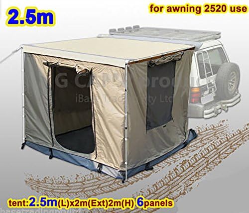 DANCHEL SPORT Roof Top Tent Spare Part Changing Room Cloth Hours Only for 2.5x2m Awning