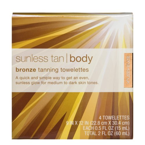 Sonia Kashuk Self-Tanning Towelettes for Body - 4 Pack Bronze