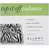 Ellery Homestyles Top It Off Valance - Zebra