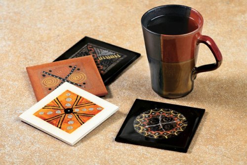 African Tea Bag Coasters by Davidson