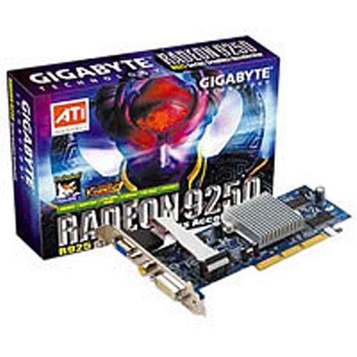 Gigabyte ATI Radeon 9250 Grafikkarte 128MB DDR Ram (AGP8x DVI TVO)