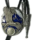 BOLO TIE - Eagle & indian head 'coin'