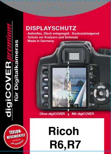 Digicover Premium Schutzfolie f&uuml;r Ricoh Caplio R6 / R7 / GRII Preisvergleich