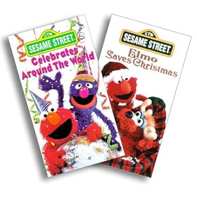 Sesame Street - Elmo Saves Christmas/Celebrates Around The World [VHS]